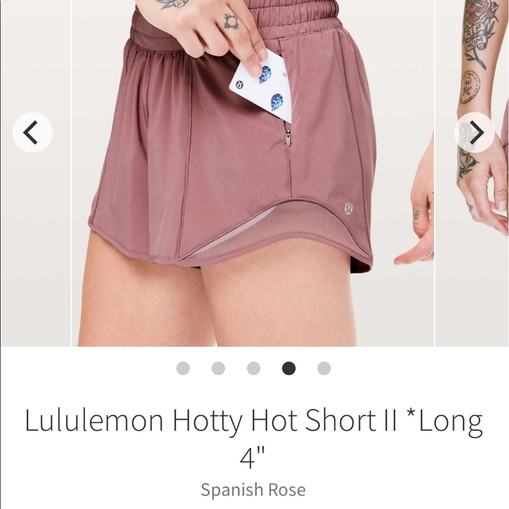 lululemon hottie hot shorts 4’